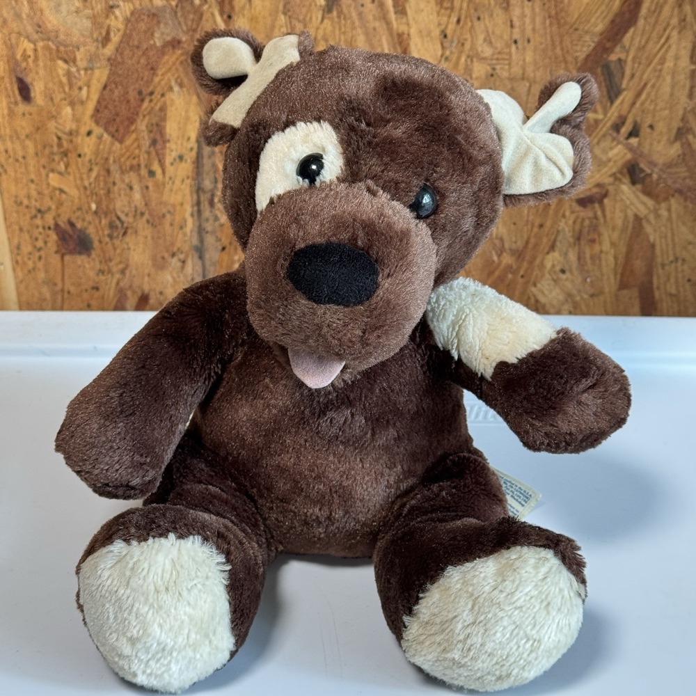 Build A Bear BABW Chocolate Brown Fudge Puppy‎ 11" Plush Dog Stuffed Animal 2011